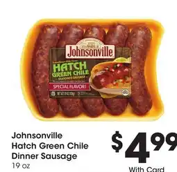 Ralphs Johnsonville Hatch Green Chile Dinner Sausage offer
