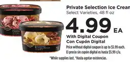 Food 4 Less Private Selection Ice Cream offer