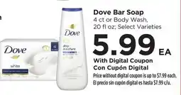 Food 4 Less Dove Bar Soap offer