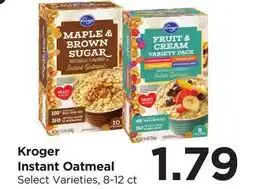 Food 4 Less Kroger Instant Oatmeal offer