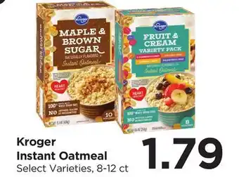Food 4 Less Kroger Instant Oatmeal offer