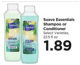 Food 4 Less Suave Essentials Shampoo or Conditioner offer