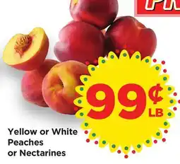Food 4 Less Yellow or White Peaches or Nectarines offer