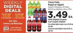 Food 4 Less Coca-Cola, Pepsi or Squirt offer