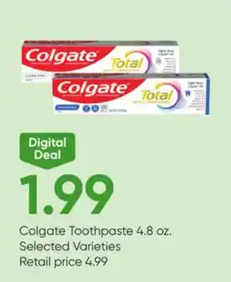 Stater Bros Colgate Toothpaste offer