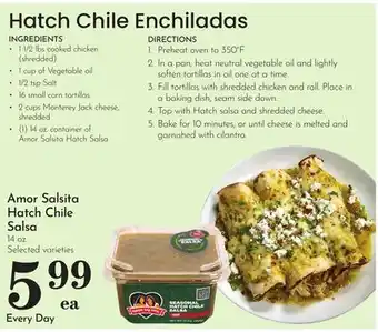 Pavilions Amor Salsita Hatch Chile Salsa offer