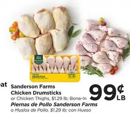 Food 4 Less Sanderson Farms Chicken Drumsticks offer