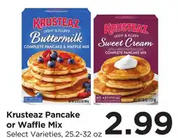 Food 4 Less Krusteaz Pancake or Waffle Mix offer