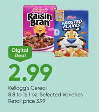 Stater Bros Kellogg's Cereal offer