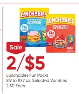 Stater Bros Lunchables Fun Packs offer