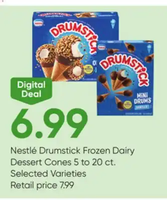 Stater Bros Nestlé Drumstick Frozen Dairy Dessert Cones offer