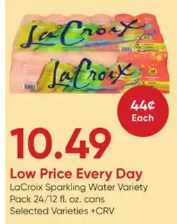 Stater Bros LaCroix Sparkling Water Variety Pack offer