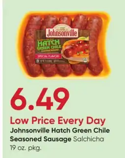 Stater Bros Johnsonville Hatch Green Chile Seasoned Sausage offer