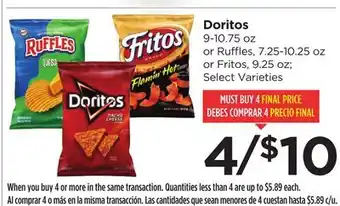 Food 4 Less Doritos offer