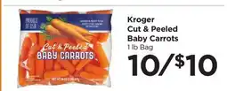 Food 4 Less Kroger Cut & Peeled Baby Carrots offer