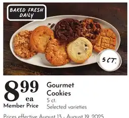 Pavilions Gourmet Cookies offer