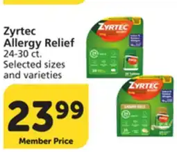 Pavilions Zyrtec Allergy Relief offer