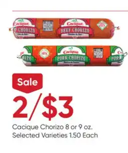 Stater Bros Cacique Chorizo offer