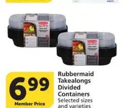 Pavilions Rubbermaid Takealongs Divided Containers offer