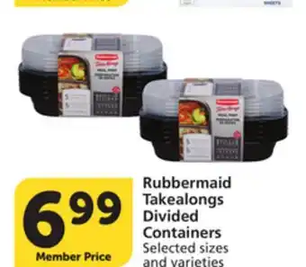 Pavilions Rubbermaid Takealongs Divided Containers offer