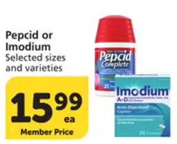 Pavilions Pepcid or Imodium offer
