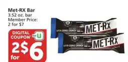 Albertsons Met-RX Bar offer