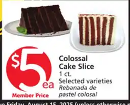 Albertsons Colossal Cake Slice offer