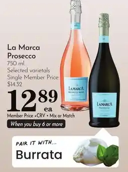 Pavilions La Marca Prosecco offer