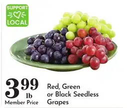 Pavilions Red, Green or Black Seedless Grapes offer