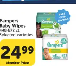 Albertsons Pampers Baby Wipes offer
