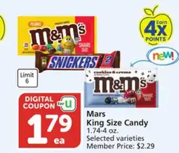Albertsons Mars King Size Candy offer