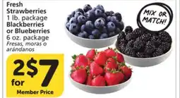 Albertsons Fresh Strawberries 1 lb. package Blackberries or Blueberries 6 oz. package offer