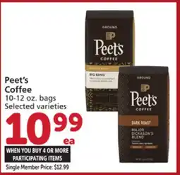 Albertsons Peet's Coffee offer
