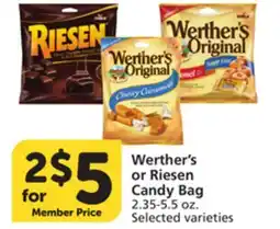 Albertsons Werther's or Riesen Candy Bag offer