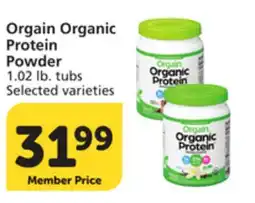 Albertsons Orgain Organic Protein Powder offer