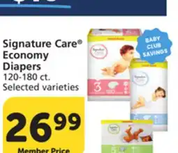 Albertsons Signature Care Economy Diapers offer