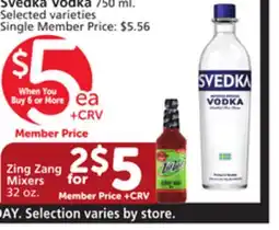 Albertsons Svedka Vodka offer