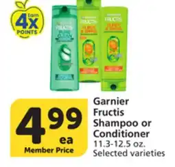 Albertsons Garnier Fructis Shampoo or Conditioner offer