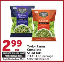 Albertsons Taylor Farms Complete Salad Kits offer