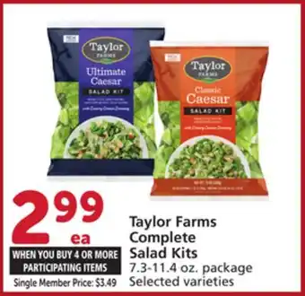 Albertsons Taylor Farms Complete Salad Kits offer