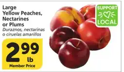Albertsons Large Yellow Peaches, Nectarines or Plums offer
