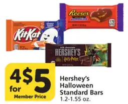 Albertsons Hershey's Halloween Standard Bars offer