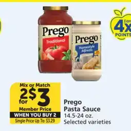 Vons Prego Pasta Sauce offer