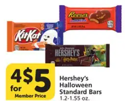 Vons Hershey's Halloween Standard Bars offer