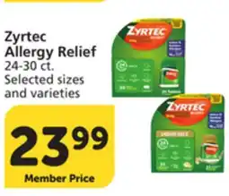 Vons Zyrtec Allergy Relief offer