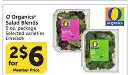 Vons O Organics Salad Blends offer