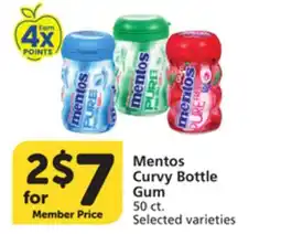 Vons Mentos Curvy Bottle Gum offer