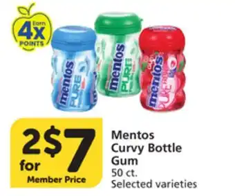 Vons Mentos Curvy Bottle Gum offer