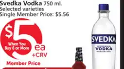 Vons Svedka Vodka offer