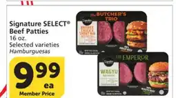 Vons Signature SELECT Beef Patties offer